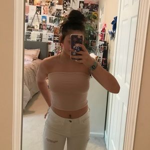 Brandy Melville Pink Tube Top